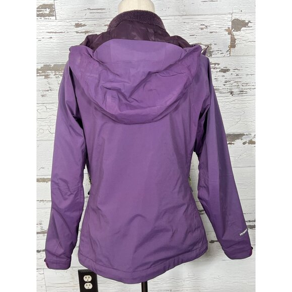 NORTH FACE Summit Series Hyvent Alpha Women's Hooded Jacket Purple Sz M EUC - Picture 2 of 10